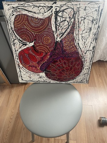 Tableau abstrait sur - , toile