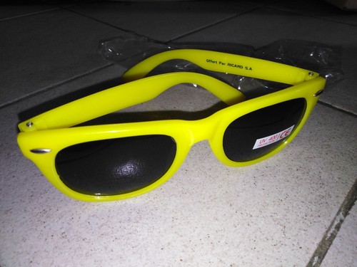 Lunettes soleil jaune - lunettes, de