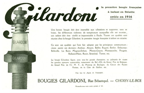 Publicité ancienne bougies