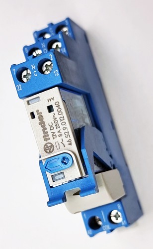 Finder support relais 2x8a - support,