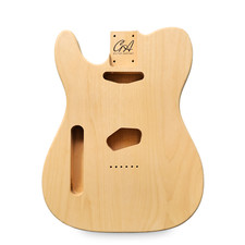 Corps De Guitare Telecaster Gaucher – Non Fini – 2 Pièces En Aulne Américain