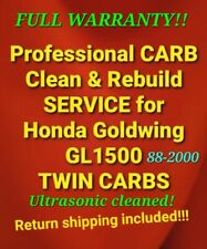 88-2000 Honda Goldwing 1500 Professional CARB CLEAN & REBUILD SERVICE GL1500 