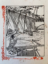 Jacques Beltrand Woodcut Cardeuse Mattress Au Pont Royal