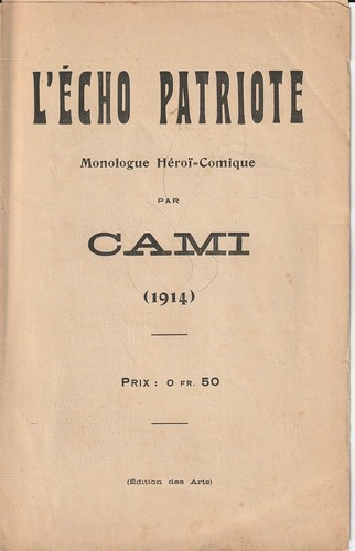 écho patriote monologue - l'Écho,