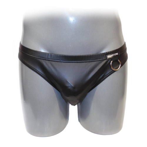 String slip cuir avec - cuir, pu