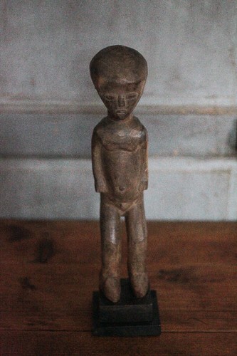 Statue bois ethnique
