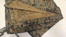 GOOD Condition Tarp Military tarpaulin Shelter USMC MARPAT Camo Reversible USGI