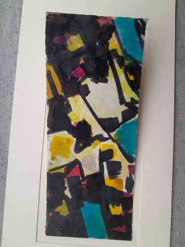 Peinture abstraite abbé morel - abstraite,