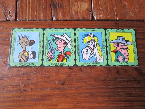 Lucky luke autocollant - luke, glace