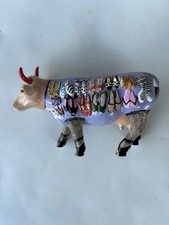 Cow Parade Figurine Ceramic 7770 ‘Moo Shoe’  2002 Vintage Rare Janice Joplin Art