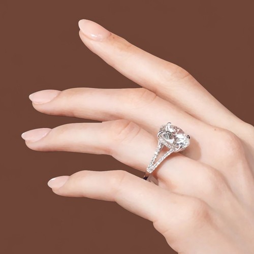 Bague diamant cultiv - or, cultiv�e