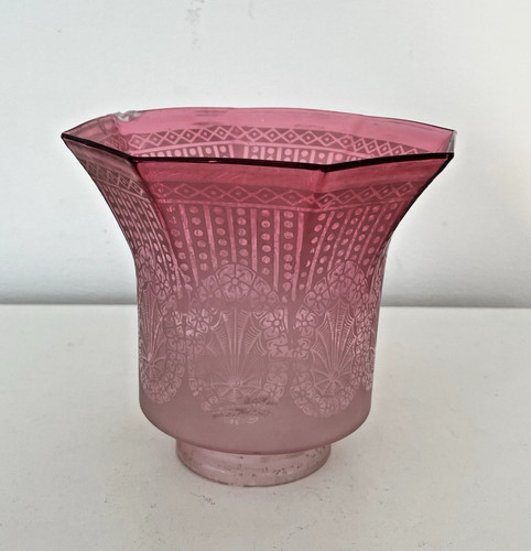 Verre lampe pétrole - verre,