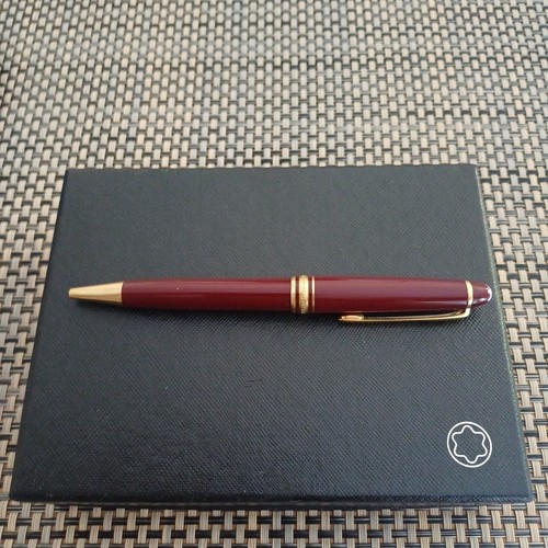 Stylo bille montblanc bordeaux - stylo,