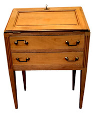 Bureau de pente de style Louis XVI en merisier