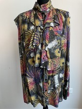 Martine Rose Sleeveless Goth Shirt Mustard Floral Viscose