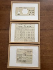 serie de 3 toles DLG tableaux de bord michelin compresseur gonfleur deco garage 