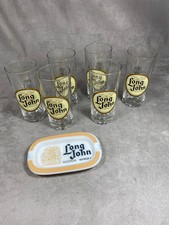 Long John Scotch Whisky Set of 6 Glasses and 1 Glass Ashtray