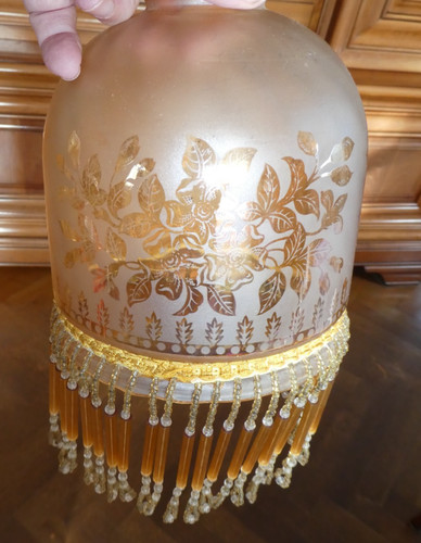 Ancien abat jour verre - en,