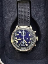 YEMA Men's Watch Mecha-Quartz YMHF1582AA-GG Flygraph Bicompax French Air Force