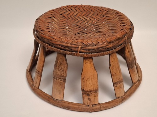 Tabouret laotien bambou - tabouret, en