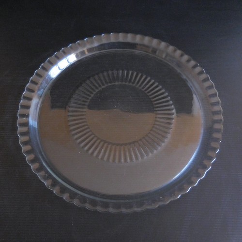 Plateau tarte rond - rond, verre