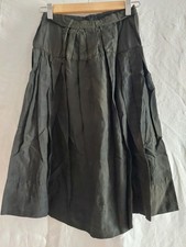 Early 20th century bis black silk skirt