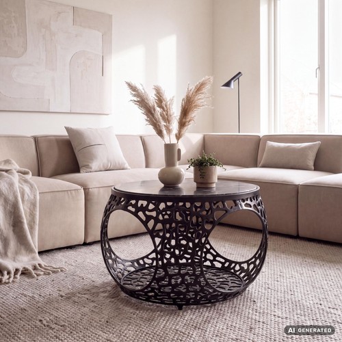 Table basse avec plateau - , en