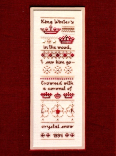 King winter sampler embroidery - sampler,