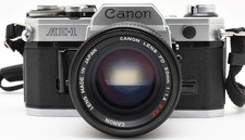 [NEAR MINT] Canon AE-1 Silver Body FD 50mm f1.4 S.S.C. SSC Lens From JAPAN