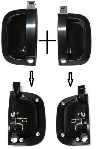 Poignee porte externe - 2x,