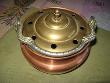 ancien brule parfum en cuivre
