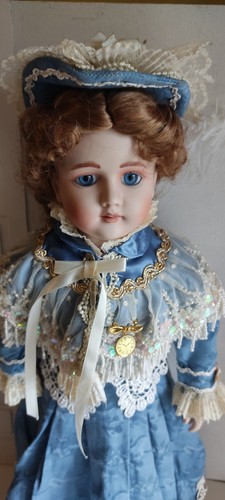 Poupée porcelaine franklin - poupée, de