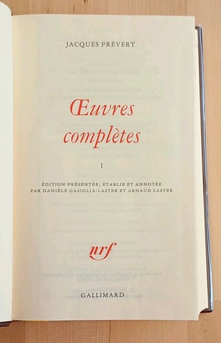 œuvres complètes jacques - Œuvres,