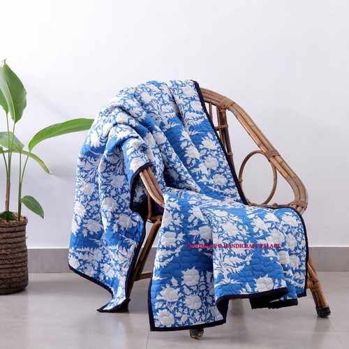 Indien handmade bleu blanc set - blanc,