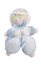 Poupée doudou Babi Corolle Myosotis 20 cm – Bleu rayé nœud satiné