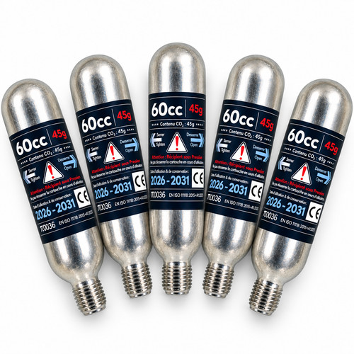 Pack cartouches co2 60cc - 5,
