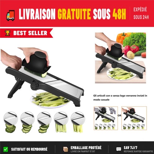Mandoline cuisine acier - mandoline,