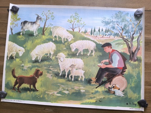 Ancienne affiche scolaire - affiche,
