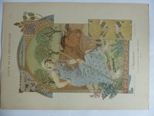 Agriculture Print Decorative Panel EUGENE GRASSET Art Nouveau (34039)