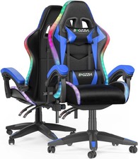 Ergonomique Chaise Gaming avec éclairage LED Effets Fauteuil Gaming LED avec