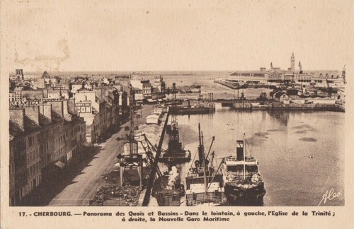 Cpa cherbourg quais - cpa, &