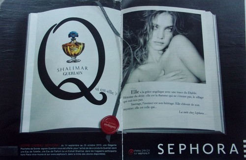 Publicite papier parfum - papier,