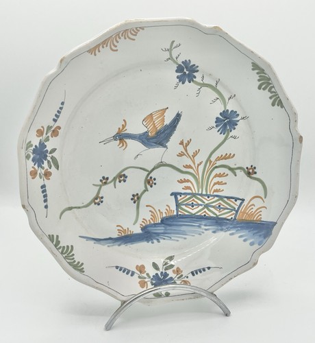 Assiette faïence nevers - en,