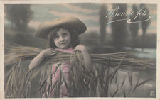 CP BON FETE CHILD HAT WITH WHEAT - 43372