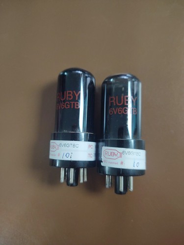 Match pair ruby 6v6gtb tubes - match,