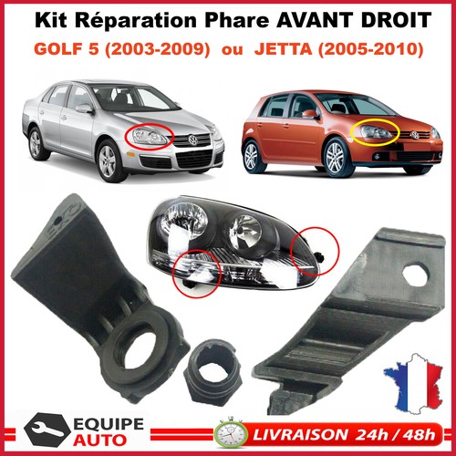 Support clips reparation phare - clips,