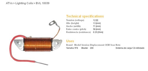Bobine charge dze yamaha - bobine,