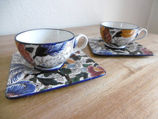 DEUX TASSES A THE ET SOUCOUPES