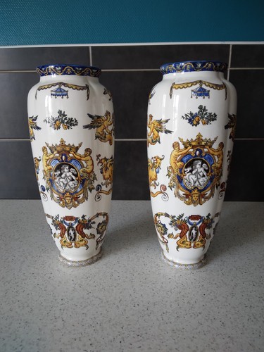 Gien faïence grands vases - gien, 2