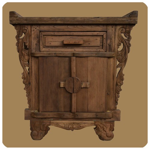 Romantique bois massif commode - bois,